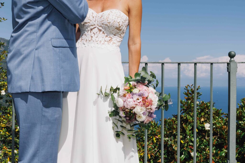 Amalfi Coast Micro Wedding Flower bouquet